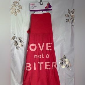 “NWT” Boots & Barkley Graphic 'Lover Not a Biter' Dog and Cat Tank Top Size XL.